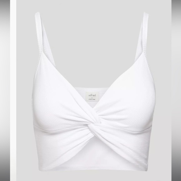 Never worn Aritzia - white cropped Wilfred top New - Picture 3 of 6